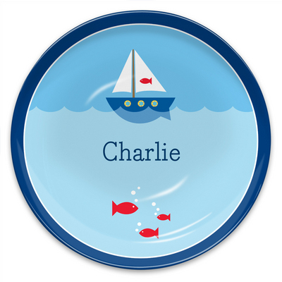 Sailboat Melamine Plate